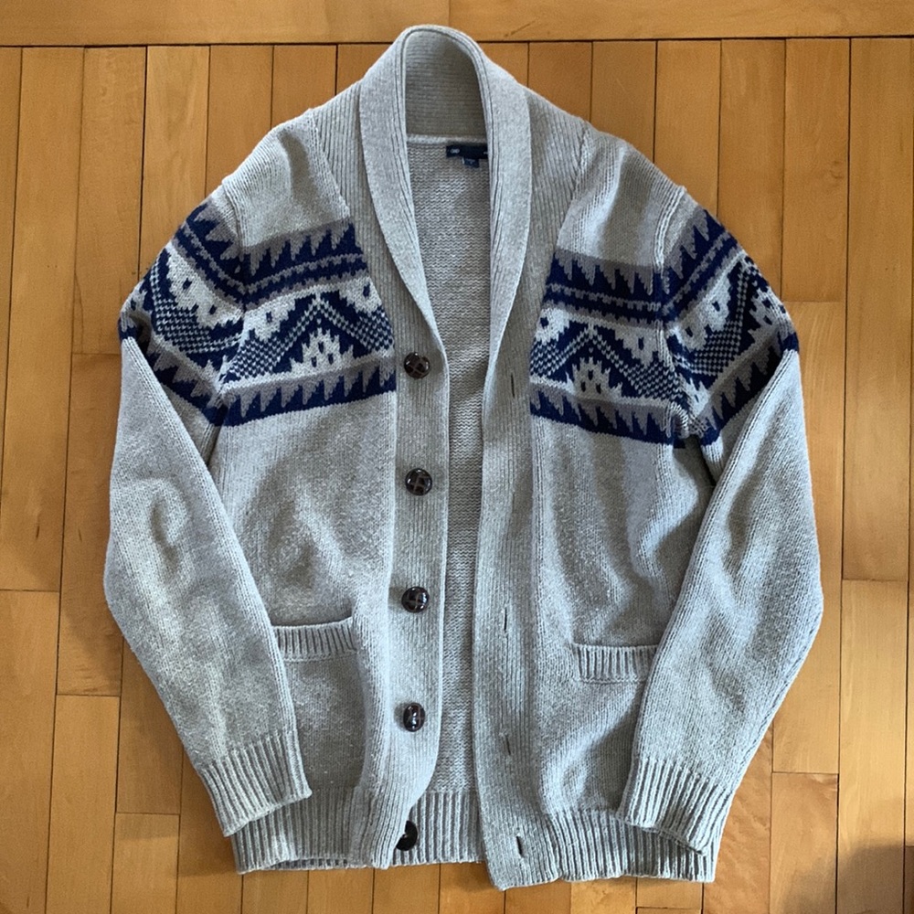 Shawl neck cardigan